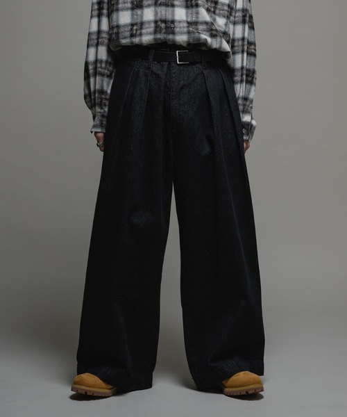 「Casper John」 デニムパンツ X-SMALL グレー メンズ_画像5