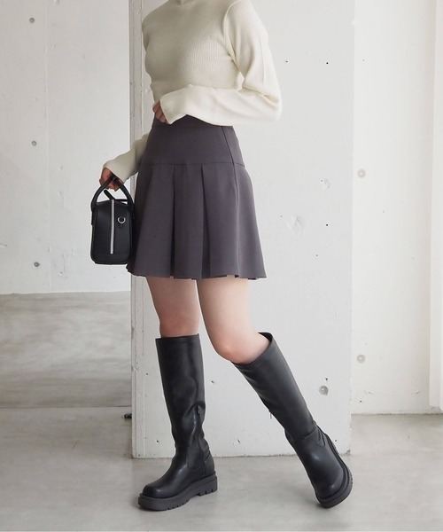 「tiptop」 ミニスカート S チャコールグレー レディース_画像6