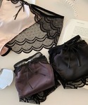 ショーツ レースショーツ 花柄 リボン セクシ...の詳細画像5