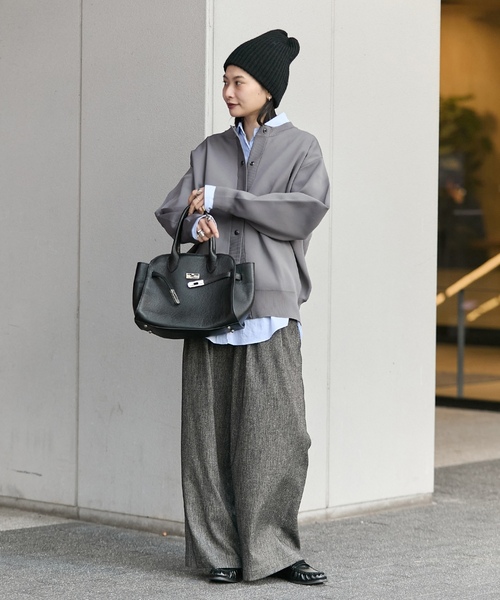 「JOURNAL STANDARD」 ニットカーディガン FREE チャコールグレー レディース_画像5