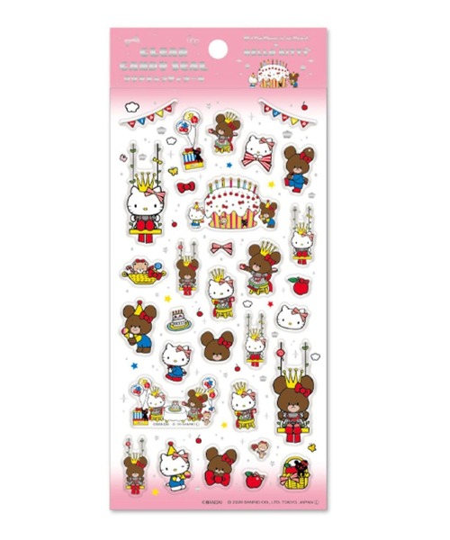 sanrio（サンリオ） ステッカー 「くまのがっこう×ハローキティ
