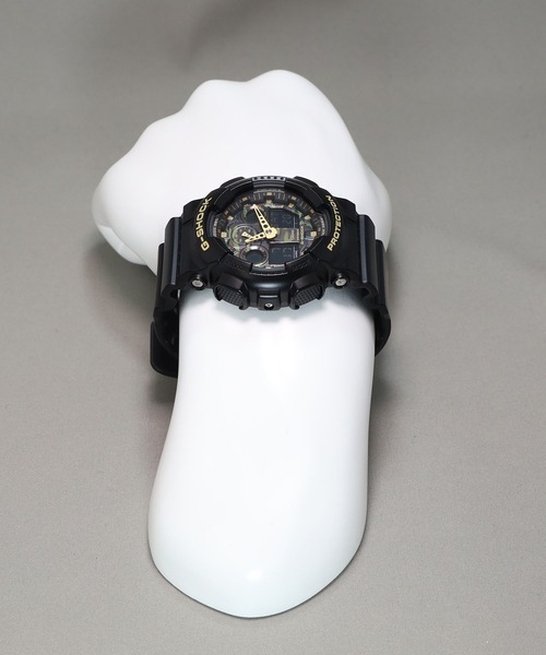 完働品　カシオ　G-SHOCK 「Camouflage Dial Series（カモフラージュダイアルシリーズ）」 のモデル、型番 GA-100CF 　定価20,350円 G-SHOCK 腕時計 Camouflage Dial Series（カモフラージュダイアル