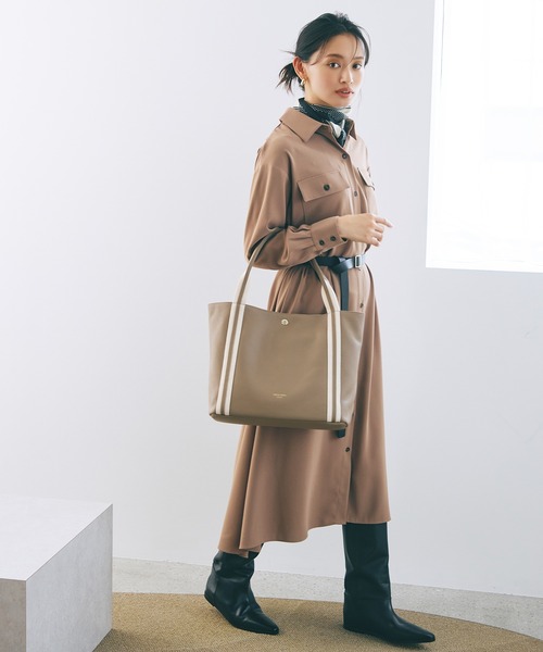 トレジャー トプカピ　トートバッグ　A4収納 肩掛け　ベージュ 人気】トプカピ トレジャー トートバッグ A4収納 肩掛け