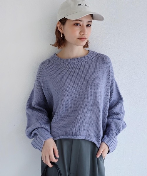 【美品✨】アドーア クルーネック 春夏ロング丈ニット スリット黒 M 38長袖 美品✨】アドーア クルーネック 春夏ロング丈ニット スリット黒