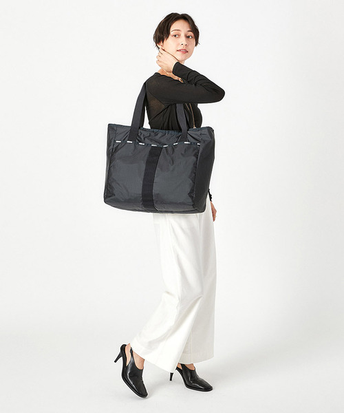 LeSportsac トートバッグ GYM TOTE BAG ブラックC レディース