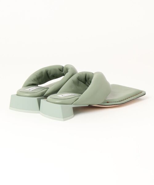 miista サンダル MIISTA ANAIS SHAMROCK GREEN PATHED NAPPA