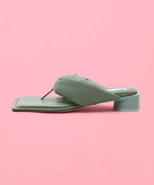 サンダル・ミュール miista SS22 ANAIS SANDALS (MI_3558_GREEN) ミスタ(MIISTA)｜Anais Shamrock Green Pathed Nappa Sandals