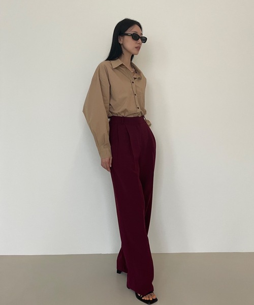 「Didot.showroom」 長袖ブラウス FREE グレイッシュベージュ レディース Discoat 「DISCOAT」 長袖ブラウス FREE ベージュ レディース