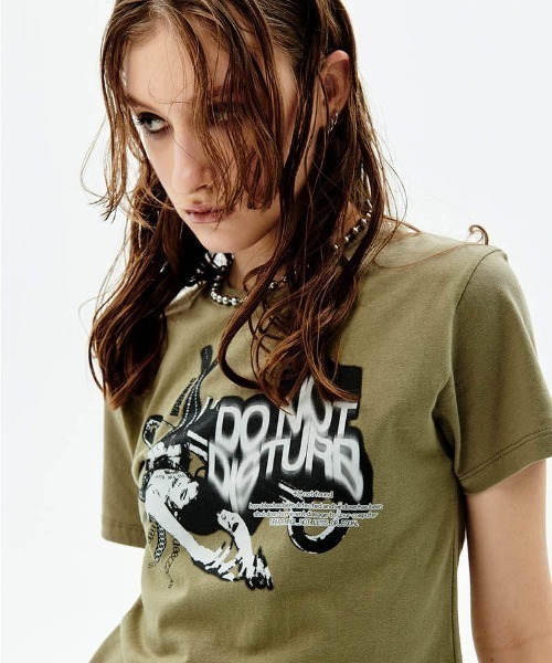 tシャツ A'GEM/9 × .kom「runningHIGH/ランニングハイ」RIBBON CAT T-Shirt/リボンキャット Tシャツ レディ A'GEM/9 × .kom『runningHIGH/ランニングハイ』RIBBON CAT T