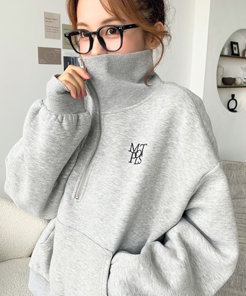 【希少マルチカラー】ナイキ 刺繍ワンポイントハーフジップスウェットパーカー裏起毛 トレーナー スウェット ワンポイント刺繍ロゴ おじ刺繍