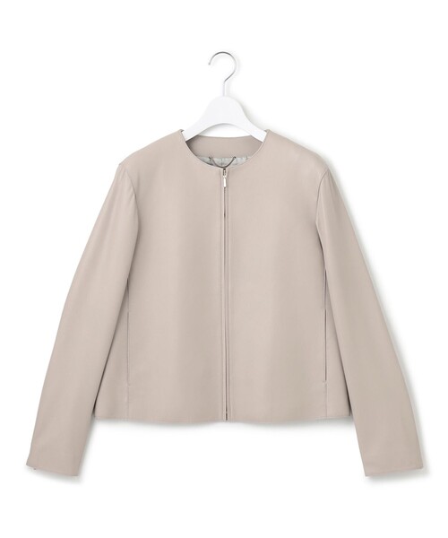 23区 ラムレザー ジャケット ノーカラー 38 23区｜ラムレザー ノーカラージャケット | Rakuten Fashion(楽天