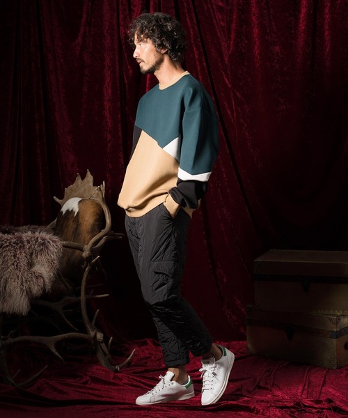 ANGENEHM（アンゲネーム） mlt4419-Double knit material switching