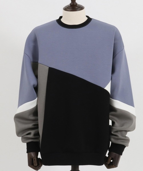 ANGENEHM（アンゲネーム） mlt4419-Double knit material switching