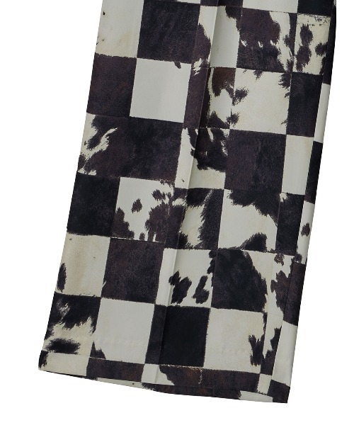 未使用品！ameri⭐︎COW CHECK STRAIGHT PANTS Ameri パンツ COW CHECK STRAIGHT PANTS レディース : ZOZOTOWN