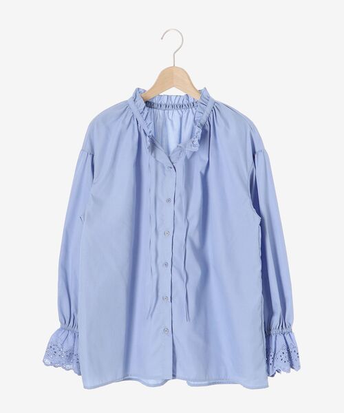 le.coeur blanc（ルクールブラン） ブラウス シャツ カットワーク 
