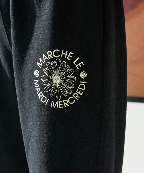 ☆MARDI MERCREDI☆ SWEAT PANTS MARCHE EMBLEM 大人気 韓国発 Mardi Mercredi スウェットパンツ ジャージ SWEAT PANTS MARCHE
