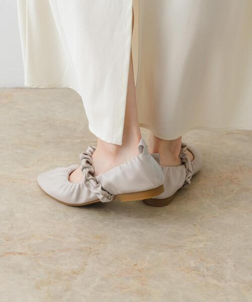 バレエシューズ Preloved ORIGINAL FLAT SHOES 36 日本製 ぺたんこ ギャザー フラット バレエ パンプス レディース