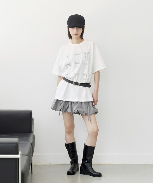 Maison de FLEUR - canone セレネのお昼寝リボンTシャツ Maison de FLEUR canone セレネのお昼寝リボンTシャツ 新品