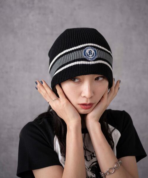 WEGO ニット帽 ニットキャップ WEGO/ワンポイント刺繍シングル