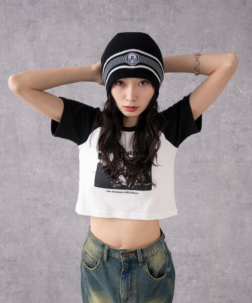 WEGO ニット帽 ニットキャップ WEGO/ワンポイント刺繍シングル