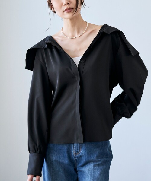 RONEL ブラウス シャツ 「RONEL」セーラーカラーブラウス レディース