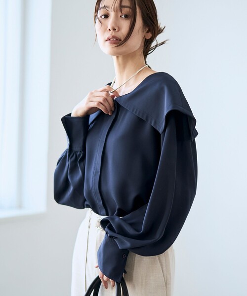 RONEL ブラウス シャツ 「RONEL」セーラーカラーブラウス レディース