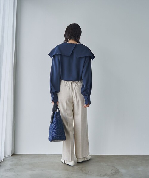 LUCKY CHOUTTE ラッキーシュエトゥ　セーラーカラー リボン シャツ LUCKY CHOUTTE ラッキーシュエトゥセーラーカラー リボン シャツ