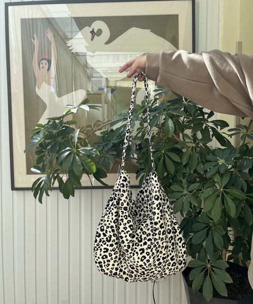 レオパード柄 バッグ 予約販売】レオパード柄トートバッグ | KISHIKA