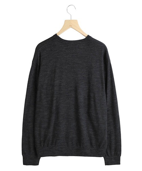 marka sp120's wool cotton knit サイズ3 marka tシャツ / マーカ：CREW NECK - sp120's wool cotton knit