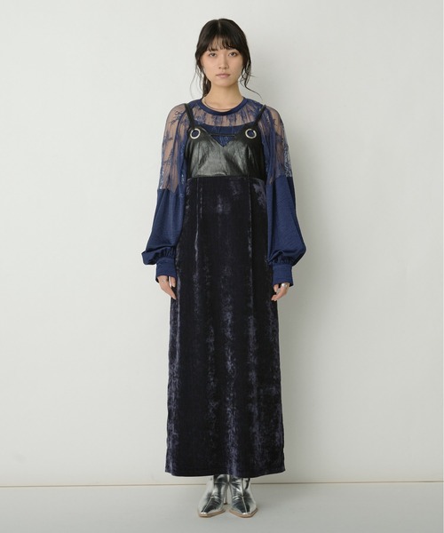 Ezick ワンピース Ring cord ベロアキャミドレス : ZOZOTOWN Yahoo!店