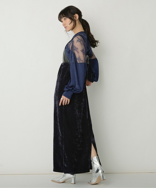 Ezick ワンピース Ring cord ベロアキャミドレス : ZOZOTOWN Yahoo!店