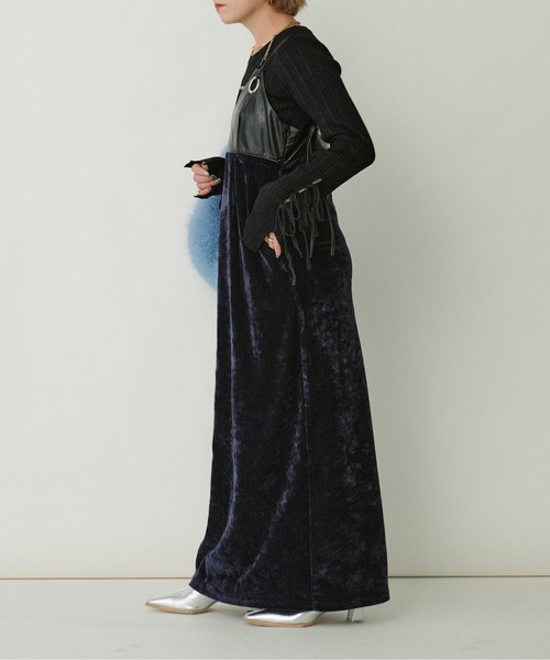 Ezick ワンピース Ring cord ベロアキャミドレス : ZOZOTOWN Yahoo!店