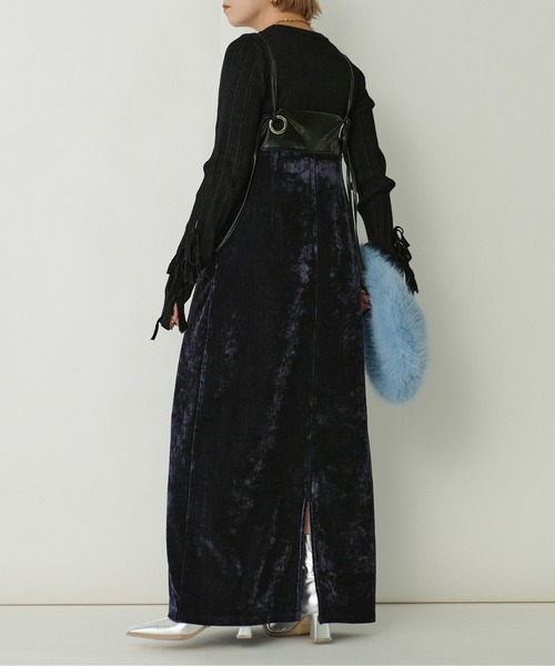 Ezick ワンピース Ring cord ベロアキャミドレス : ZOZOTOWN Yahoo!店