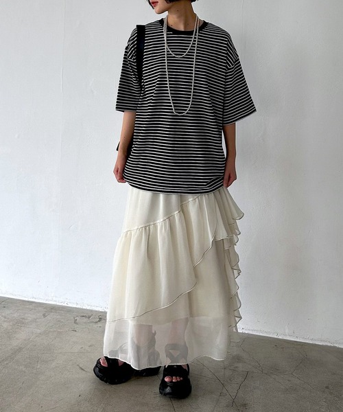 PAGEBOY スカート ステッチフリルスカート : ZOZOTOWN Yahoo!店