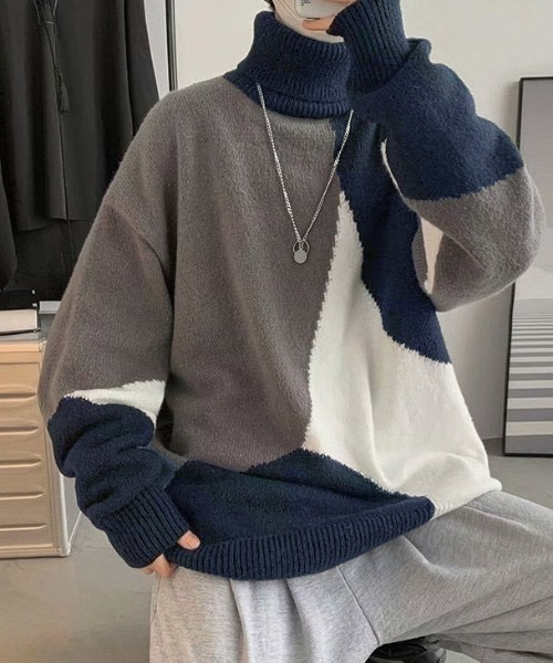 link lot セーター ニット 「25年新色ネイビー追加」ふわもち ジオ