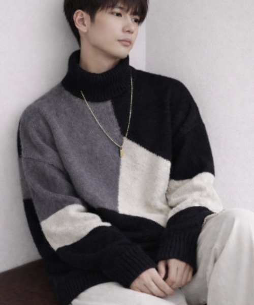 link lot セーター ニット 「25年新色ネイビー追加」ふわもち ジオ