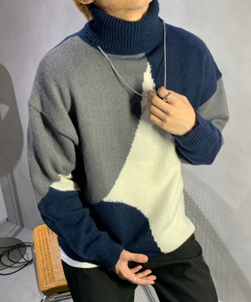 link lot セーター ニット 「25年新色ネイビー追加」ふわもち ジオ