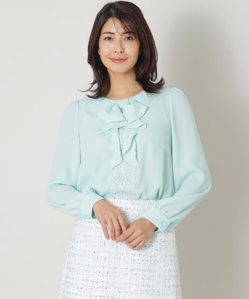 TO BE CHIC（トゥー ビー シック） ブラウス シャツ フロントレース