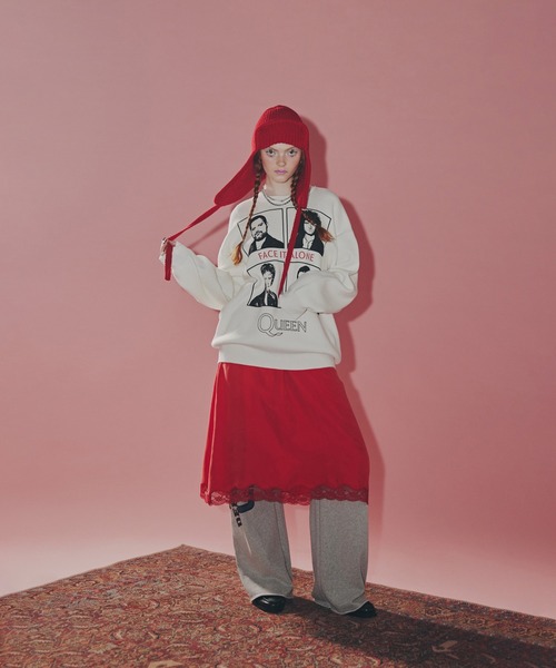 ROSE BUD ワンピース (CREOLME)Vネックスリーブレスワンピース
