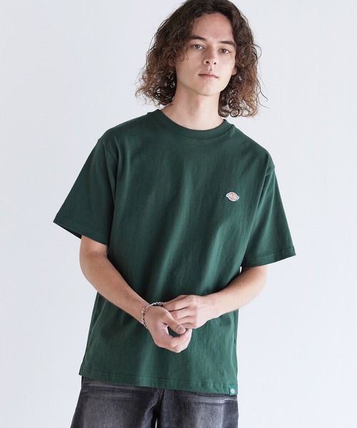Dickies（ディッキーズ） tシャツ 天竺ミニワッペンクルーネック半袖T
