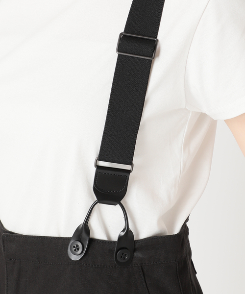 【美品】サスペンダー付き　ワーカーパンツ　ブラック サイズ38 Spick & Span サスペンダー付き ワーカーパンツ 38 - メルカリ