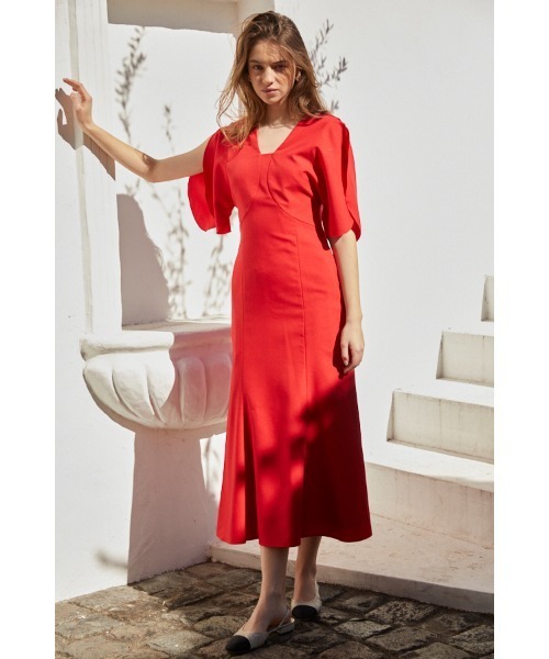 Estella.K ワンピース Josephine Dress スリットスリーブドレス