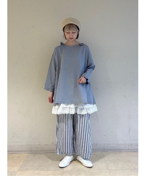 サマンサモスモスパンツ　【CrossxLinen】サイドポケットパンツ セール】 【Cross×Linen】サイドポケットパンツ ≪M/Lサイズ