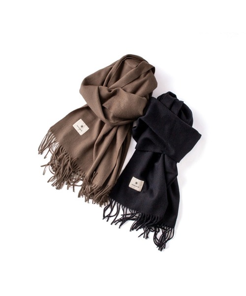 snow peak（スノーピーク） マフラー FREE ブラック メンズ : ZOZOTOWN