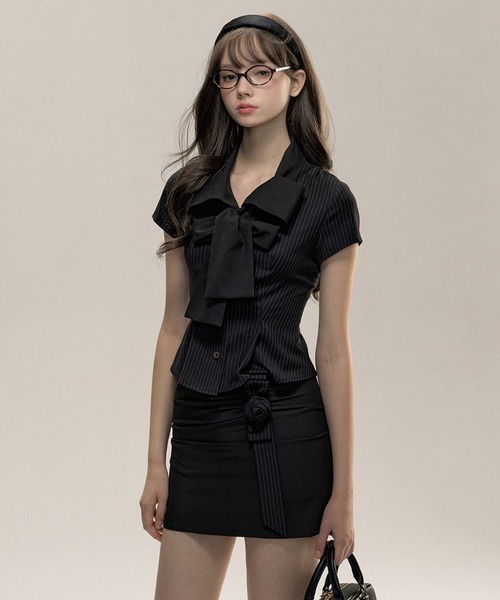 kupla フレンチスリーブ　ブラウス 2025春夏シーズン trim_fce_item6690d4f093b58.jpg