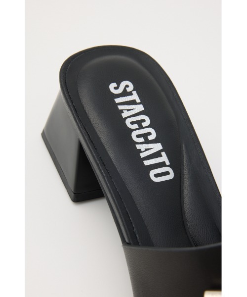 STACCATO ミュール【新品・完売品】 STACCATO サンダル ドルチェリボンミュール レディース