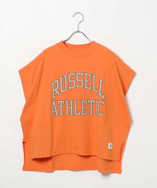 RUSSELL ATHLETIC 売れ筋商品|||ラッセル アスレティック Tシャツ トップス レディース Tank tops Yellow セール】RUSSELL ATHLETIC / クラシック リンガー Tシャツ