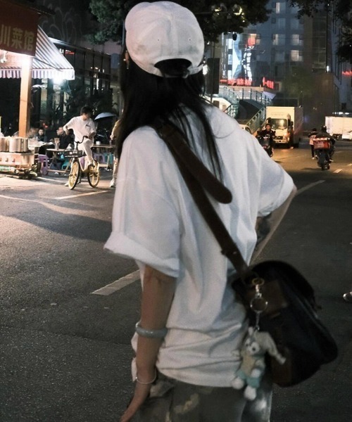 韓国 ストリート Tシャツ ロゴ プリント DEVICE tシャツ ロゴ プリント 古着風 Tシャツ 韓国ファッション