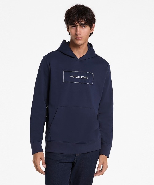 MICHAEL KORS/ロゴ コットンブレンド パーカー MICHAEL KORS パーカー ロゴ コットンブレンド フーディ メンズ