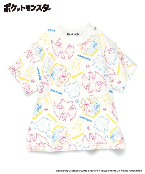 tシャツ 「Pokemon/ポケモン」半袖Tシャツ キッズ 子供服 男の子 女の子